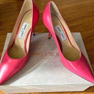 Jimmy Choo Bubble gum pink Pointed toe pumps